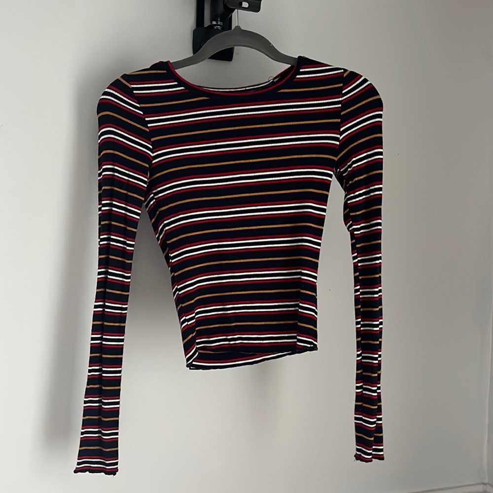 Garage Striped Long Sleeve Tee Size XS